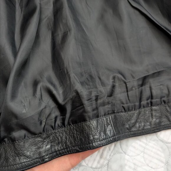 Classic Leather Biker Motorcycle Jacket | Real Leather | Size S Unisex - Picture 16 of 16